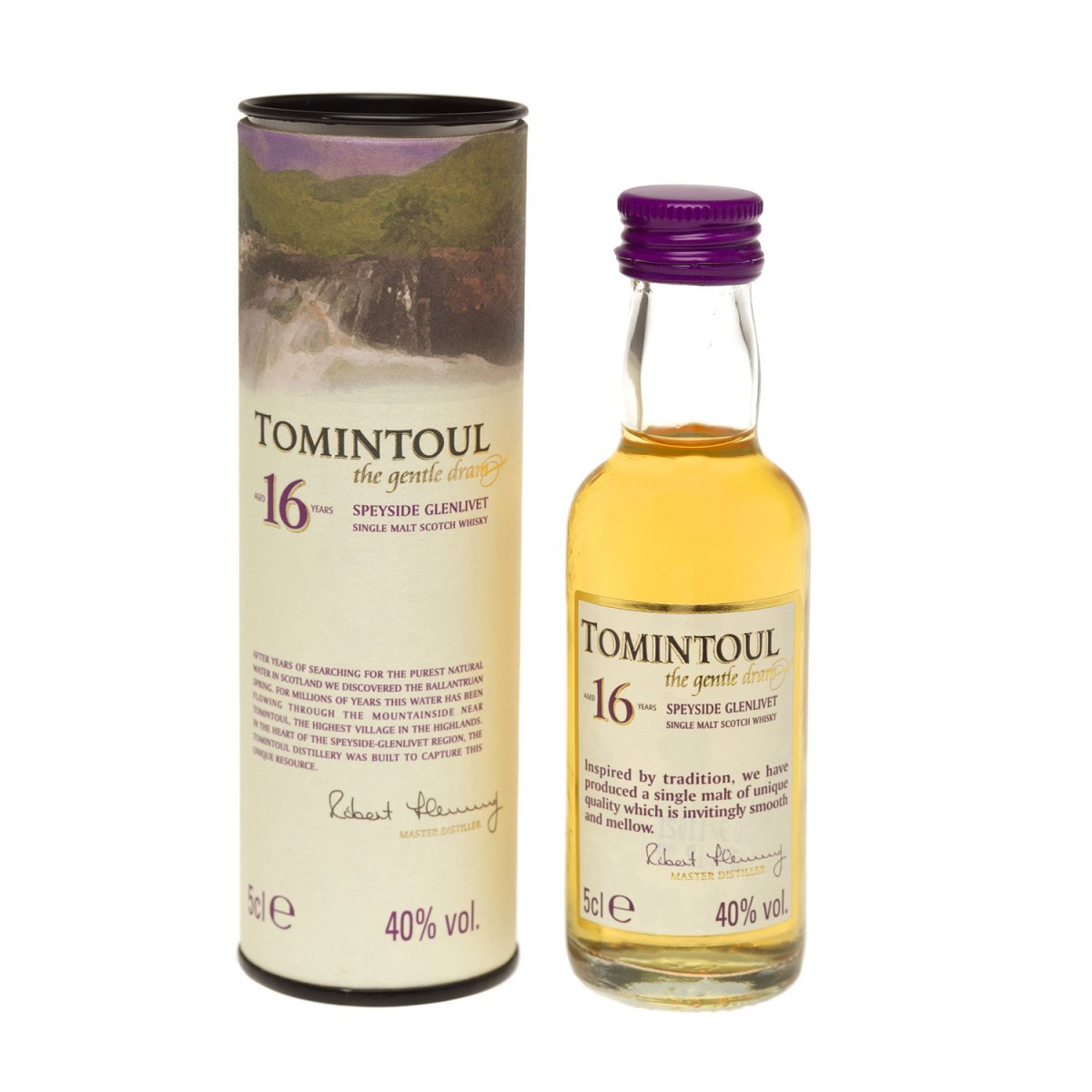 Tomintoul 16 yr Single Malt Scotch Miniature 5cl Bottle - Click Image to Close